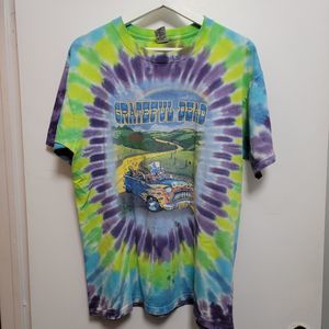 2005 Grateful Dead Tie Dye Truckin' Up To Buffalo Tee Size Large Band Tee